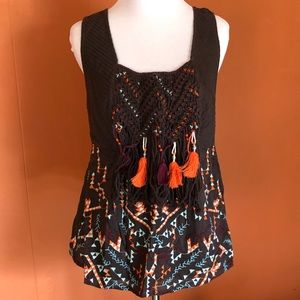 Anthropologie Akemi and Kin brown tank top